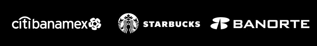 Nuestros graduados de carreras en línea trabajan en empresas como Banamex, Starbucks y Banorte.